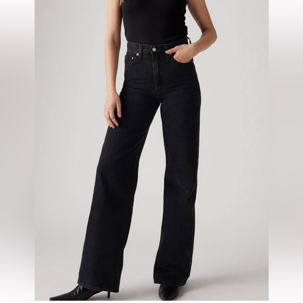 Levi’s high rise wide leg jeans